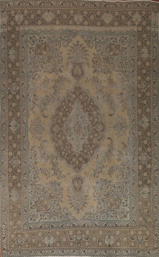 Vintage Tabriz Persian Area Rug 8x11