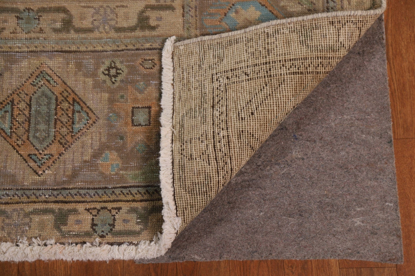 Distressed Over-Dyed Tabriz Persian Area Rug 9x12