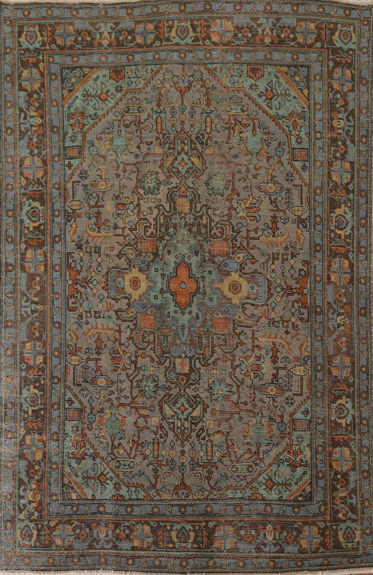 Geometric Tabriz Persian Area Rug 6x10