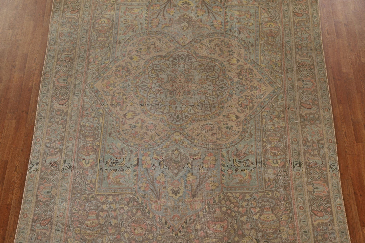 Distressed Over-Dyed Tabriz Persian Area Rug 8x11