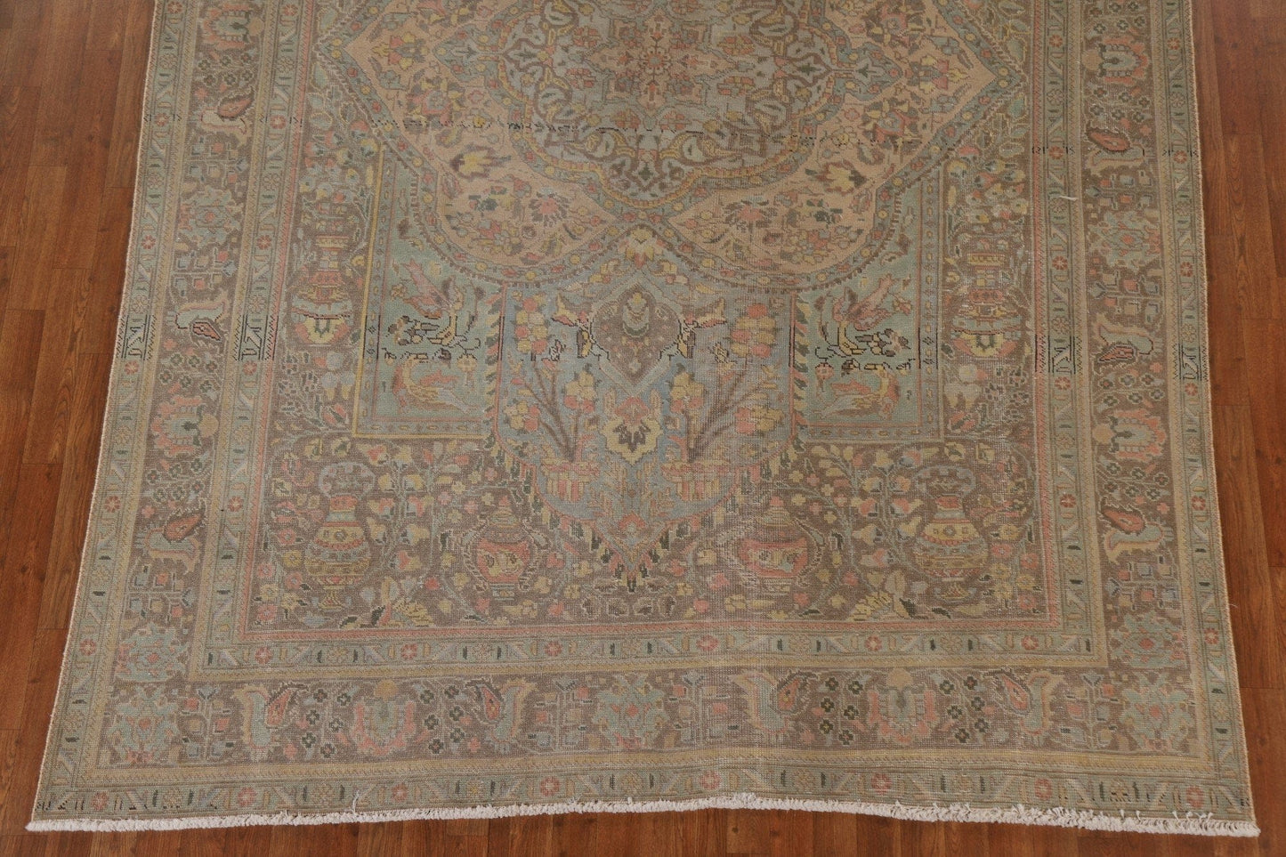 Distressed Over-Dyed Tabriz Persian Area Rug 8x11