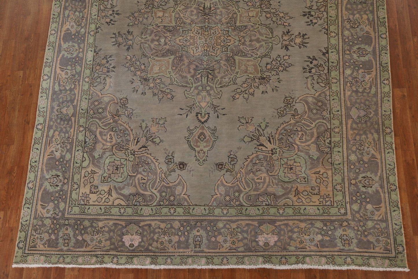 Distressed Over-Dyed Tabriz Persian Area Rug 8x11