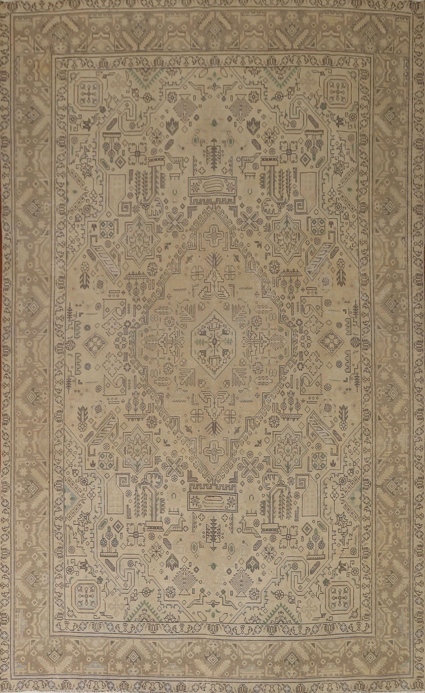 Distressed Tabriz Persian Area Rug 8x12