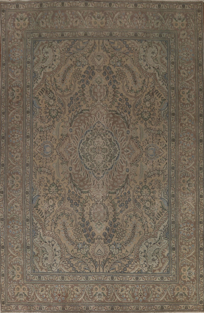 Distressed Tabriz Persian Area Rug 8x11