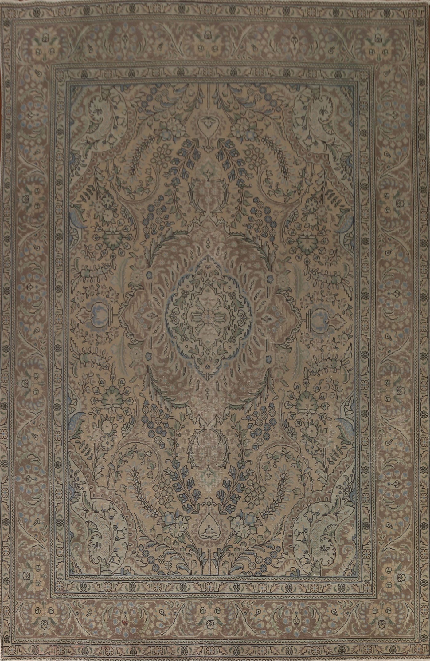 Distressed Tabriz Persian Area Rug 8x11