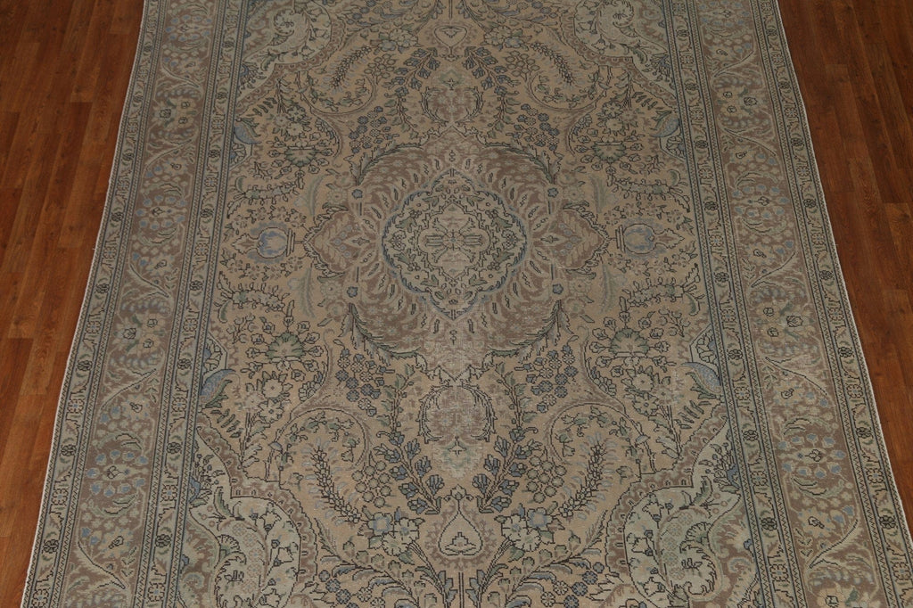 Distressed Tabriz Persian Area Rug 8x11