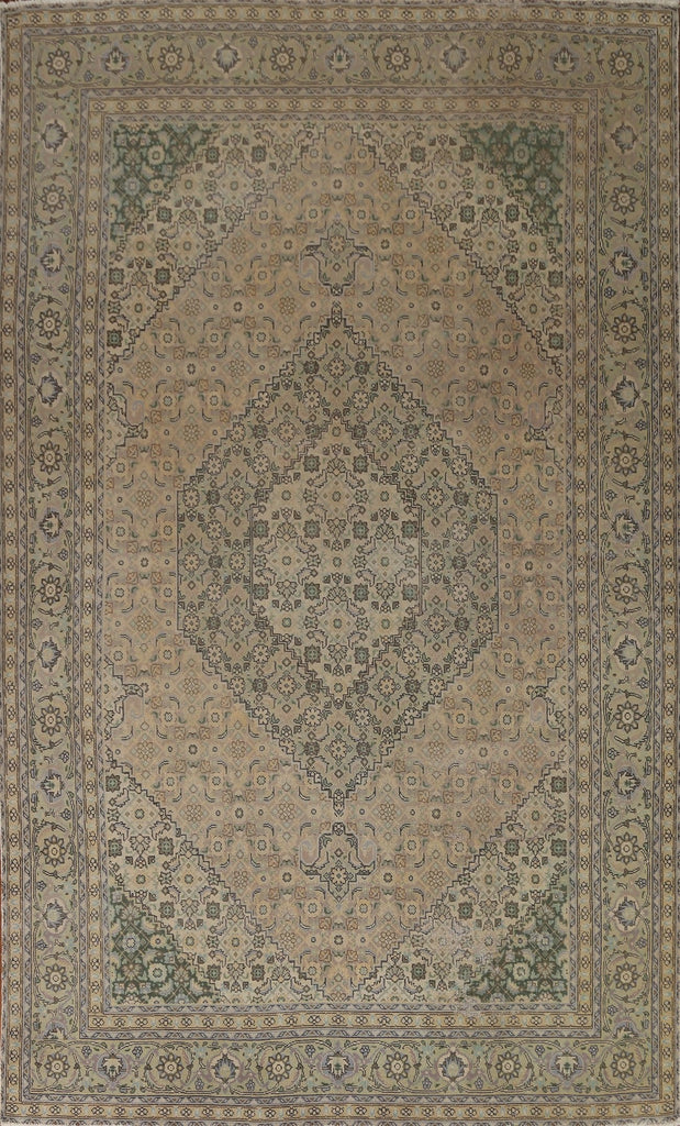 Distressed Tabriz Persian Area Rug 8x11