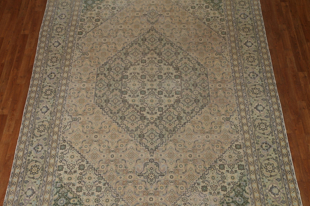 Distressed Tabriz Persian Area Rug 8x11