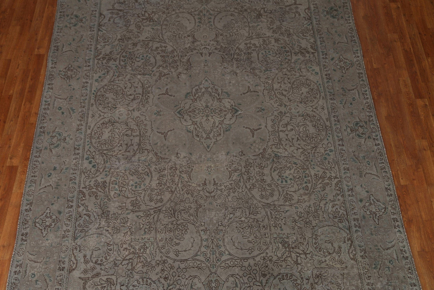 Distressed Over-Dyed Tabriz Persian Area Rug 8x11