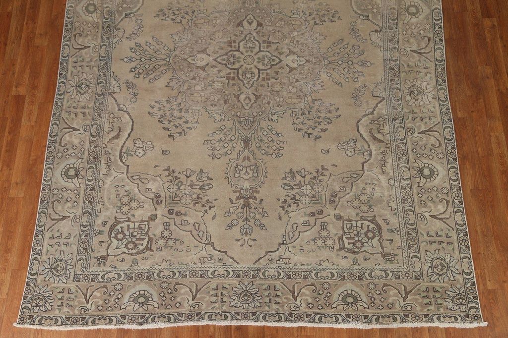 Distressed Tabriz Persian Area Rug 8x11