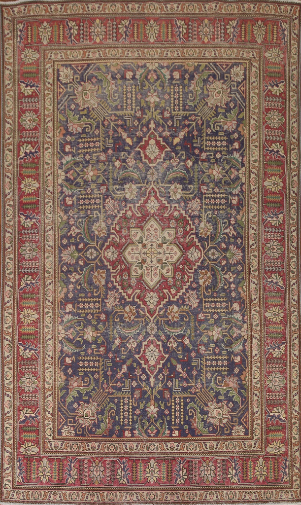 Geometric Tabriz Persian Area Rug 7x11