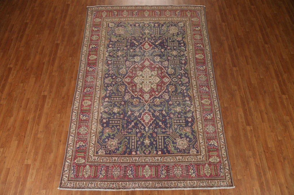 Geometric Tabriz Persian Area Rug 7x11