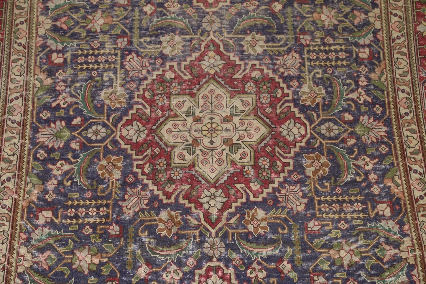 Geometric Tabriz Persian Area Rug 7x11