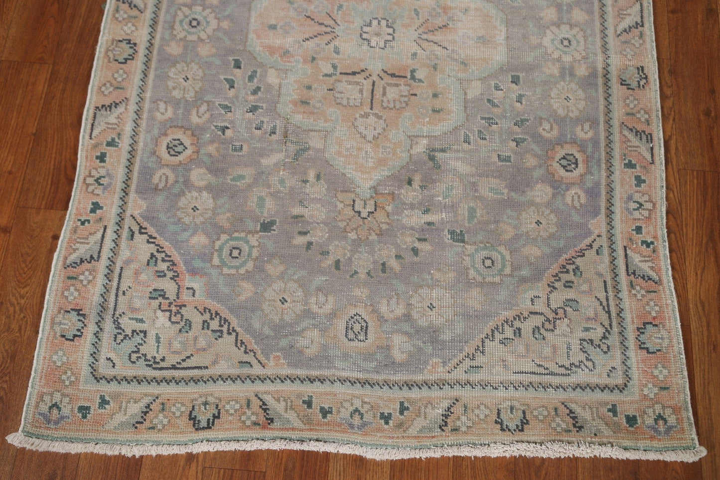 Vintage Wool Tabriz Persian Area Rug 3x4