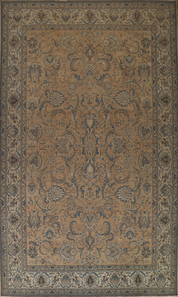 Distressed Tabriz Persian Large Area Rug 10x14