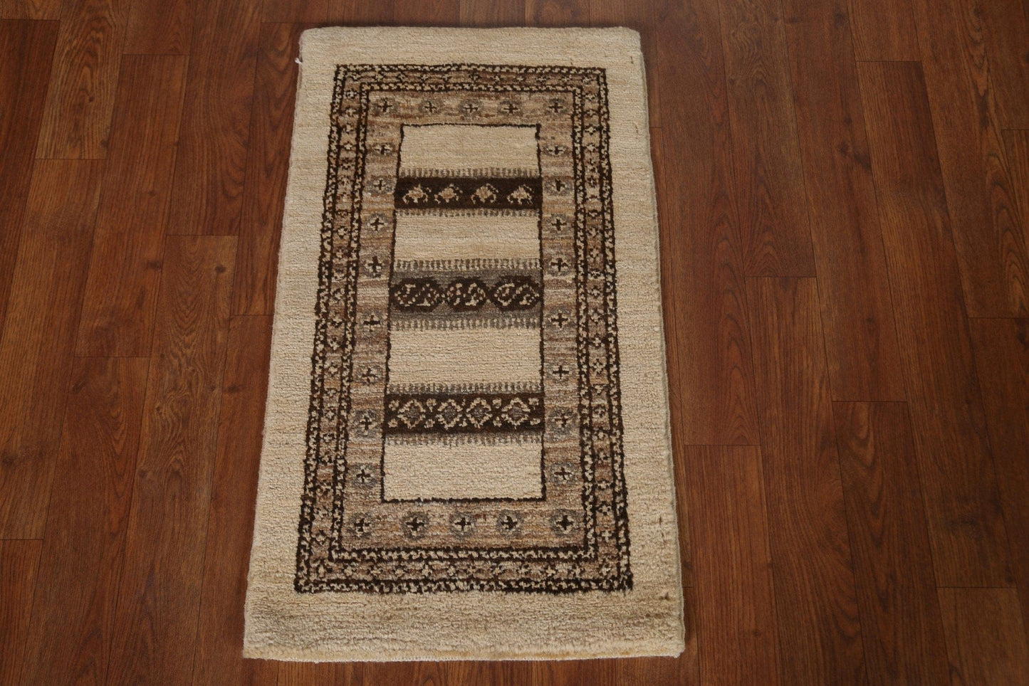 Foyer Size Gabbeh Kashkoli Oriental Rug 1x3