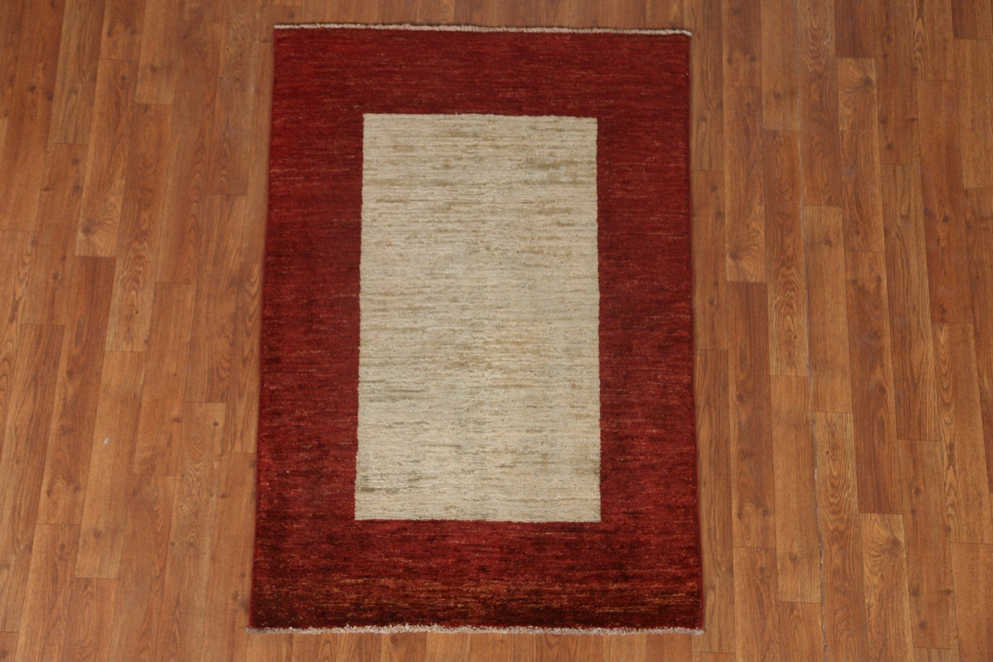 Ivory/ Red Gabbeh Kashkoli Oriental Rug 3x4