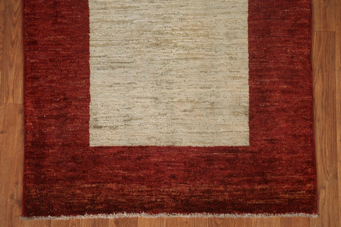 Ivory/ Red Gabbeh Kashkoli Oriental Rug 3x4