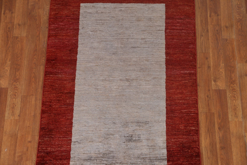 Bordered Gabbeh Kashkoli Oriental Rug 3x5