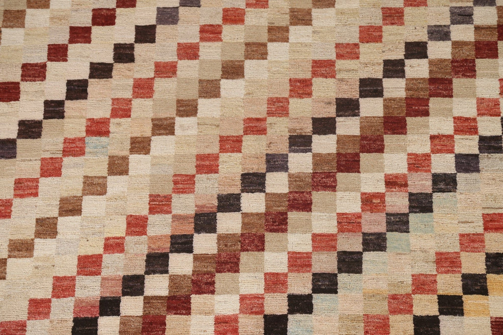 Checkered Gabbeh Kashkoli Oriental Area Rug 5x6