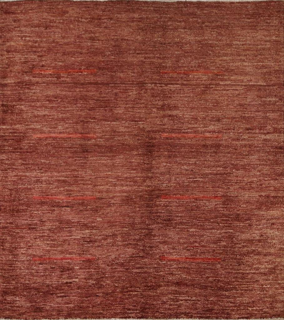 Copper Color Gabbeh Kashkoli Area Rug 4x5