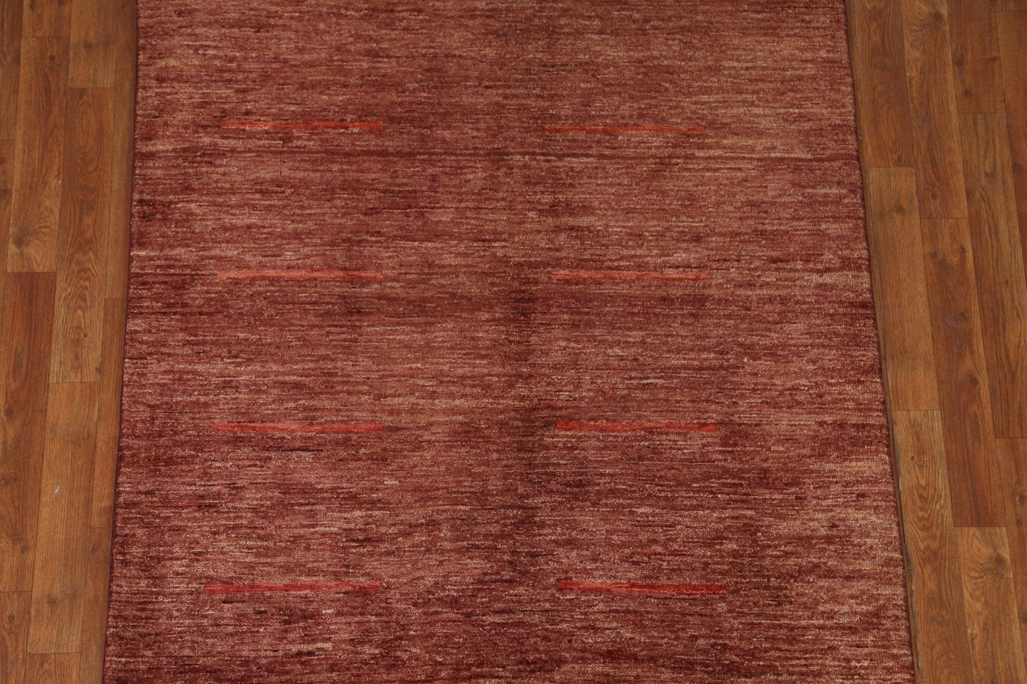 Copper Color Gabbeh Kashkoli Area Rug 4x5