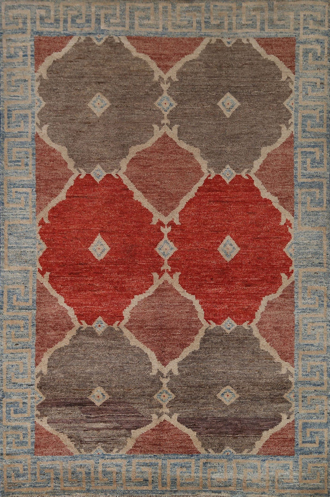 Handmade Gabbeh Kashkoli Area Rug 5x6