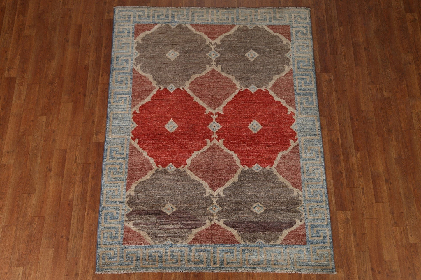 Handmade Gabbeh Kashkoli Area Rug 5x6