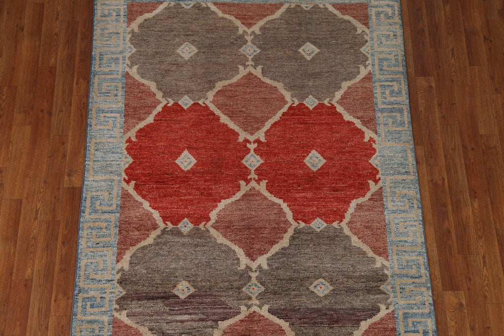 Handmade Gabbeh Kashkoli Area Rug 5x6