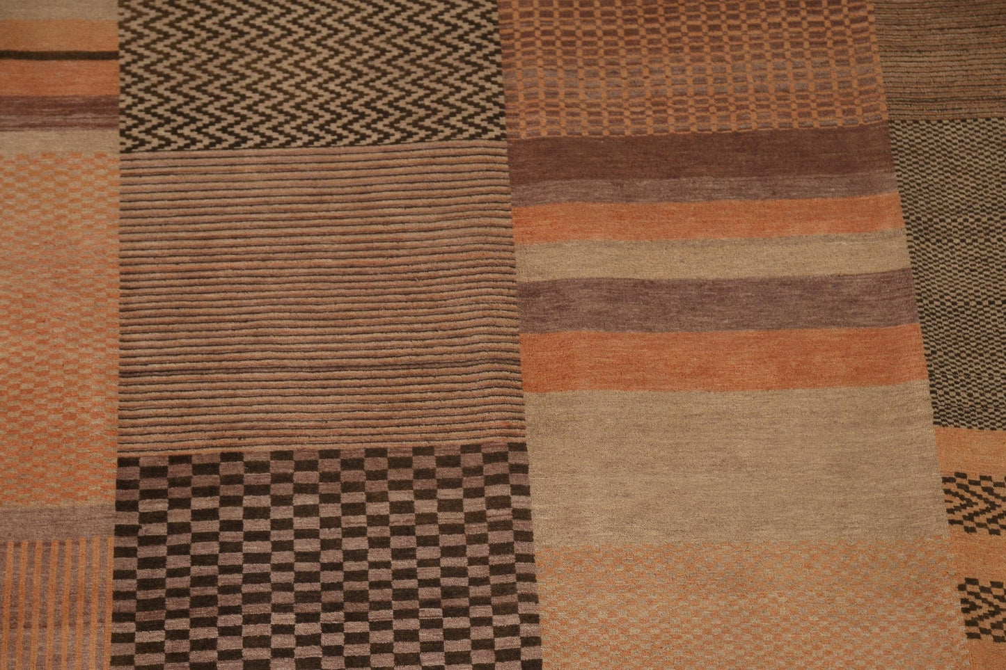 Geometric Gabbeh Kashkoli Modern Area Rug 6x9