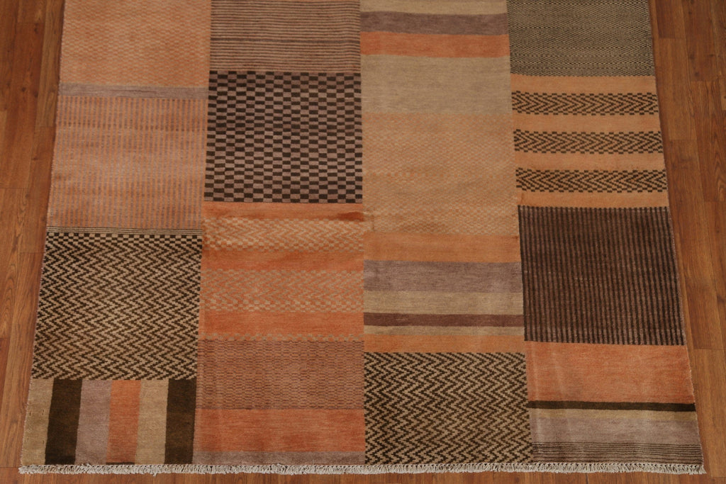 Geometric Gabbeh Kashkoli Modern Area Rug 6x9