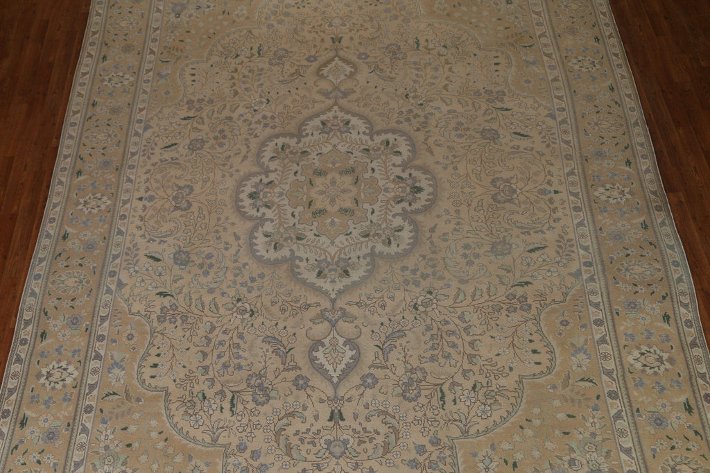 Distressed Tabriz Persian Area Rug 10x13