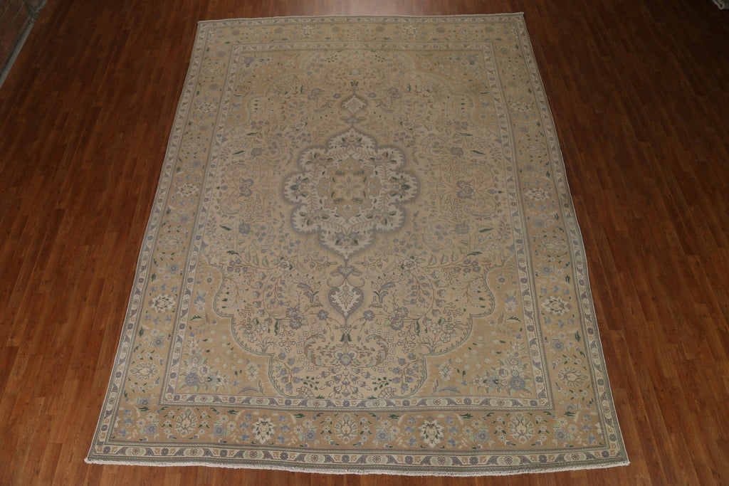 Distressed Tabriz Persian Area Rug 10x13