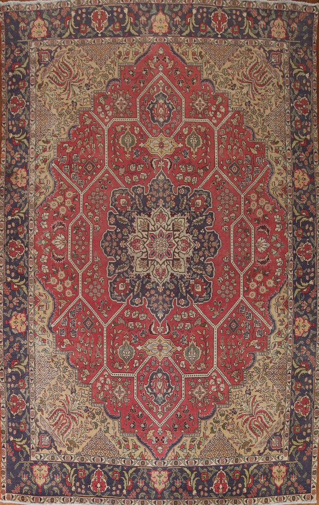 Geometric Tabriz Persian Area Rug 10x13