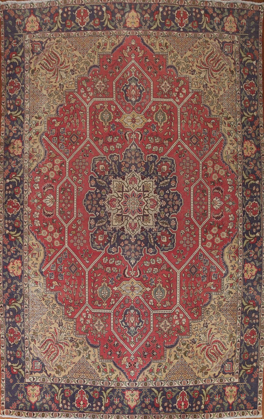 Geometric Tabriz Persian Area Rug 10x13