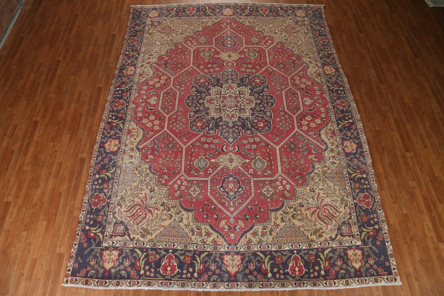 Geometric Tabriz Persian Area Rug 10x13