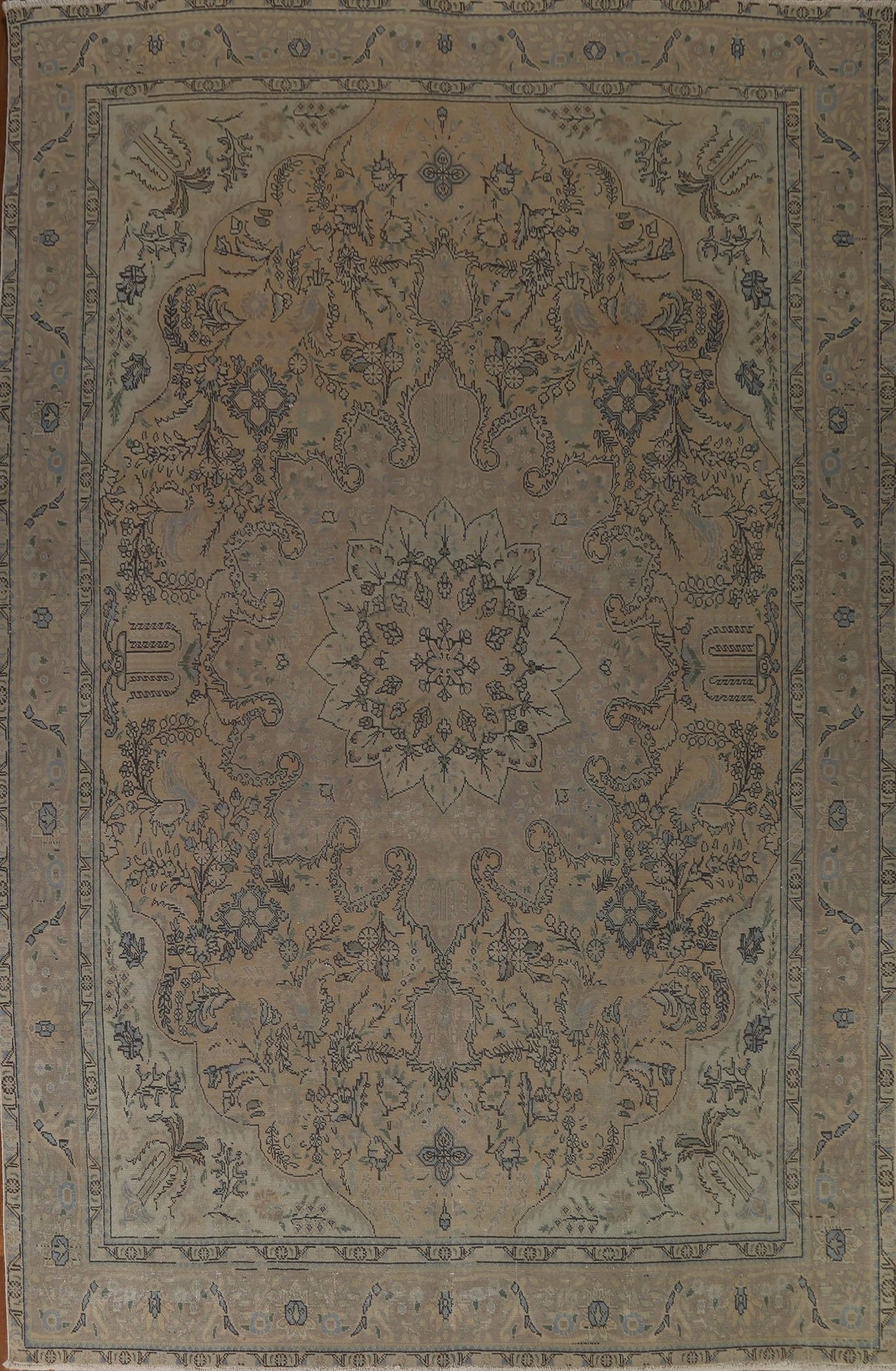 Distressed Tabriz Persian Area Rug 10x12