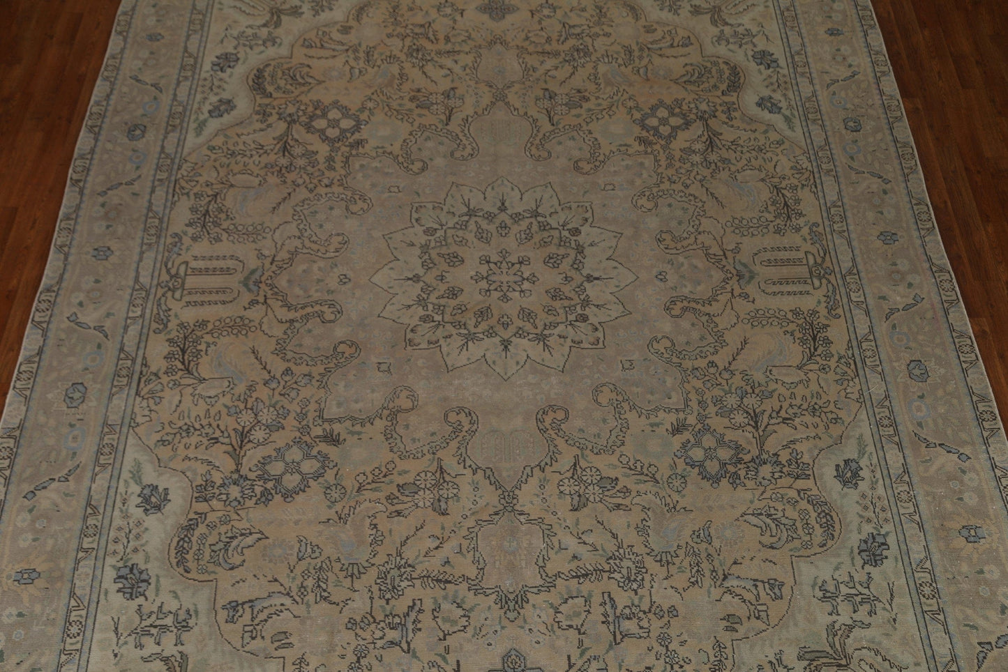 Distressed Tabriz Persian Area Rug 10x12