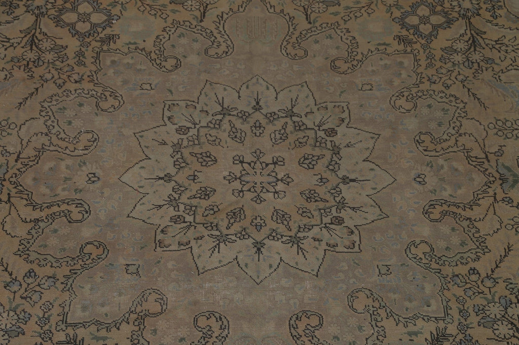 Distressed Tabriz Persian Area Rug 10x12