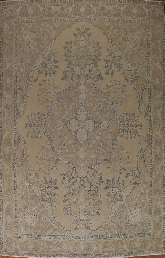 Distressed Tabriz Persian Area Rug 10x13