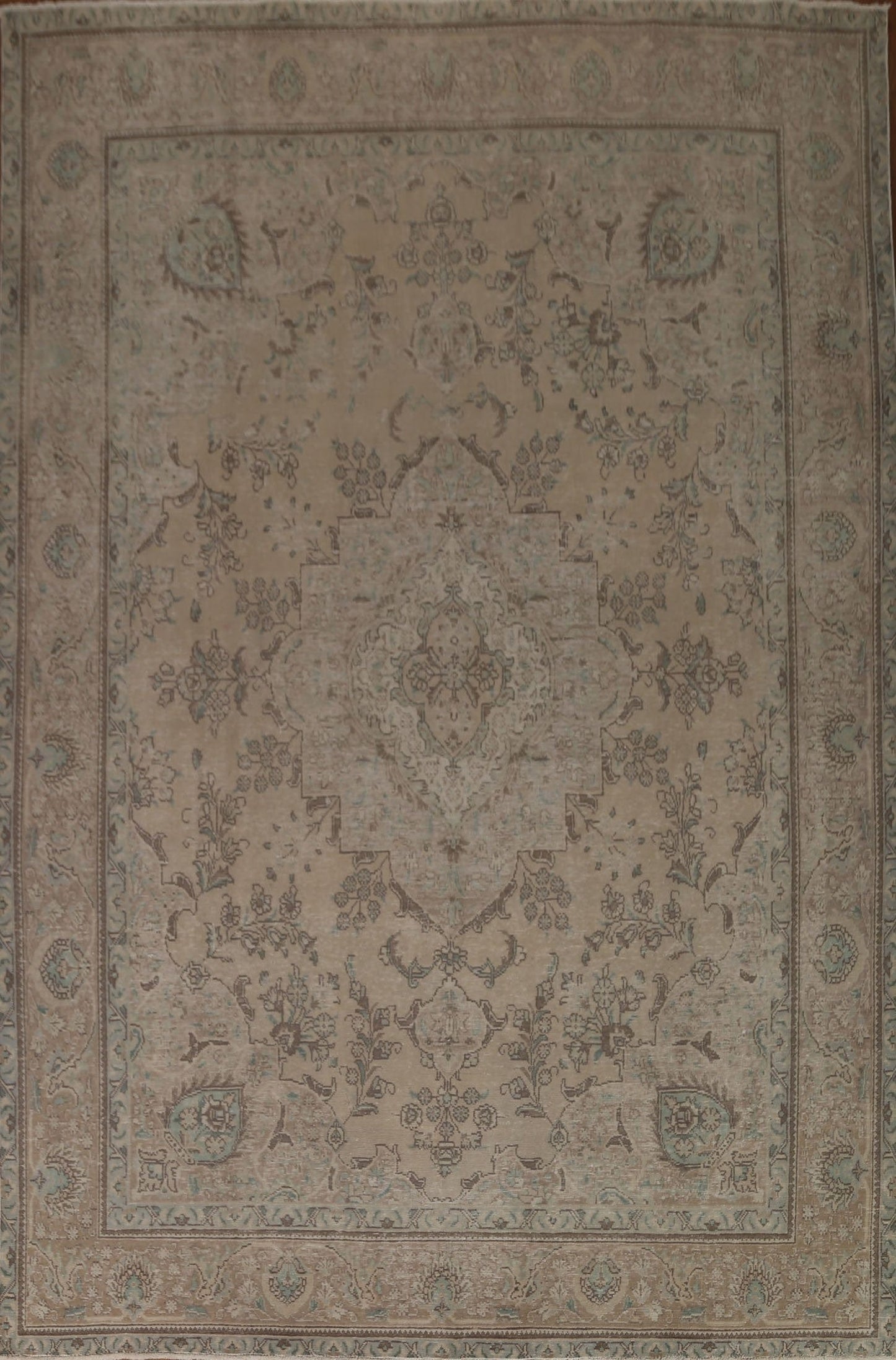 Distressed Tabriz Persian Area Rug 10x12