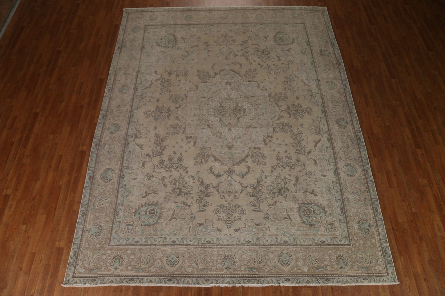 Distressed Tabriz Persian Area Rug 10x12