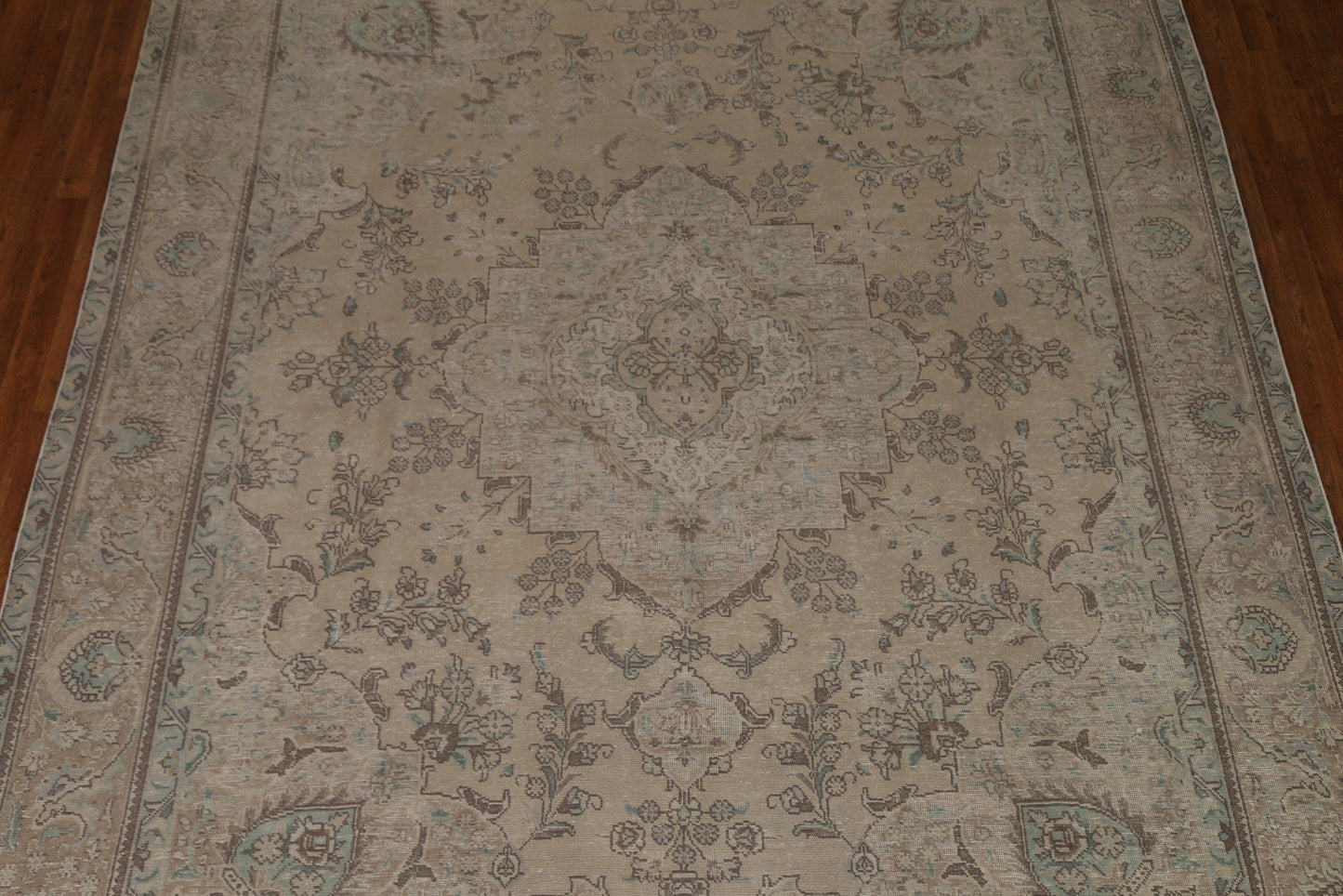 Distressed Tabriz Persian Area Rug 10x12