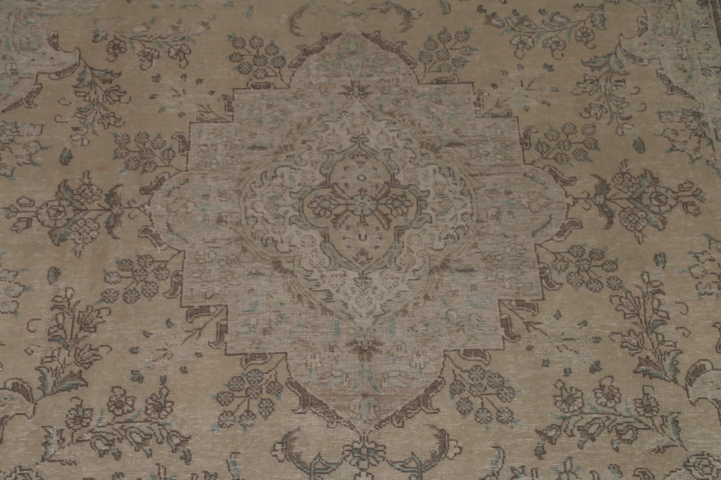 Distressed Tabriz Persian Area Rug 10x12