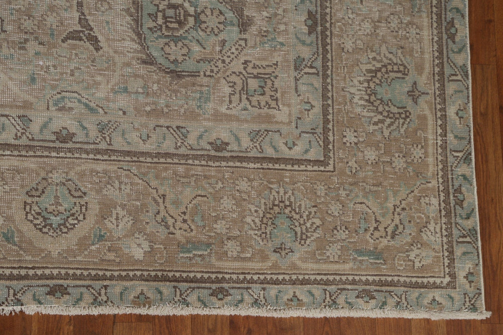 Distressed Tabriz Persian Area Rug 10x12