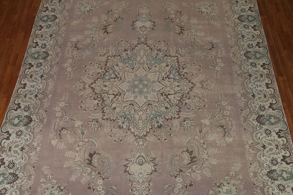 Vintage Wool Tabriz Persian Area Rug 10x12