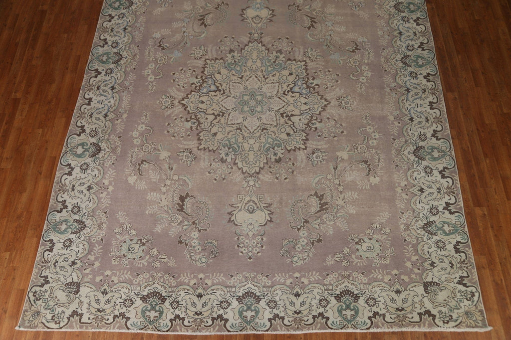 Vintage Wool Tabriz Persian Area Rug 10x12