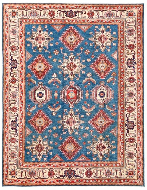 Kazak Collection Wool Area Rug- 8' 9" X 11' 5"