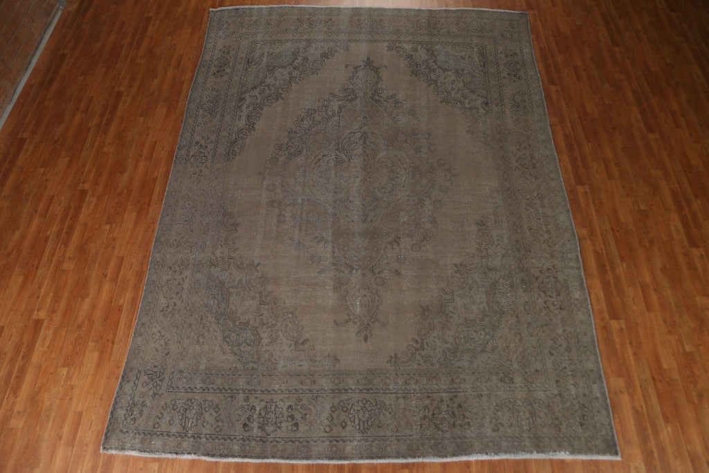 Distressed Tabriz Persian Area Rug 9x13