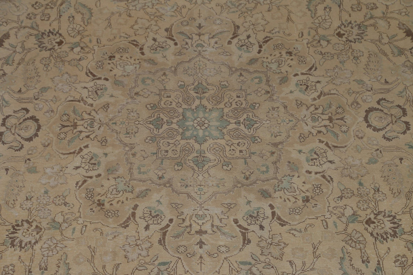 Distressed Wool Tabriz Persian Area Rug 9x13